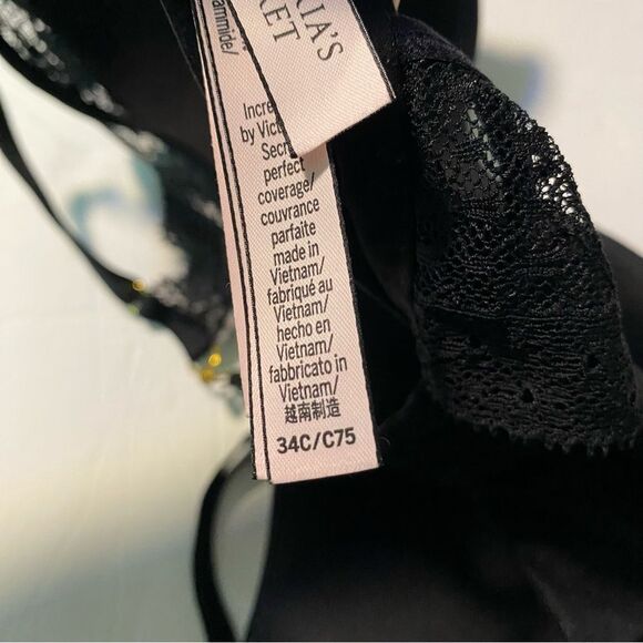Victoria's Secret Sexy lace INCREDIBLE LIGHTLY LINED DEMI BRA seamless lace 34C - Picture 7 of 13